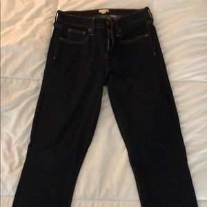 NWOT J.Crew dark wash skinny/stretch jeans!